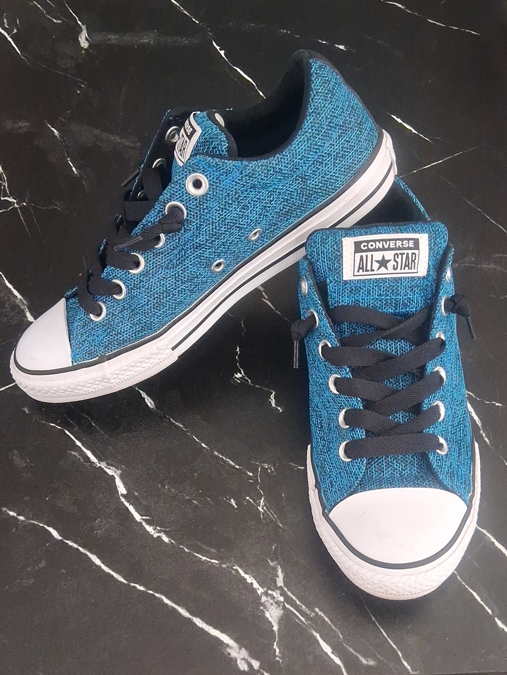Converse All Star Blue Low-Top Chuck Taylor Sneakers Junior Youth Unisex Size 5
